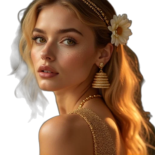 jewelry, crown, dress, face transparent PNG cut-out