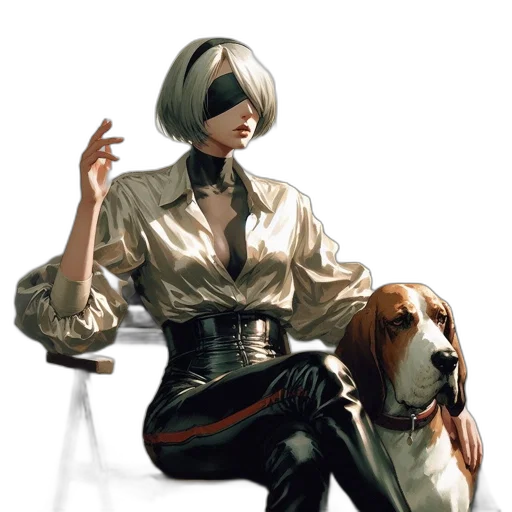 staff, animal, jacket, robot transparent PNG cut-out