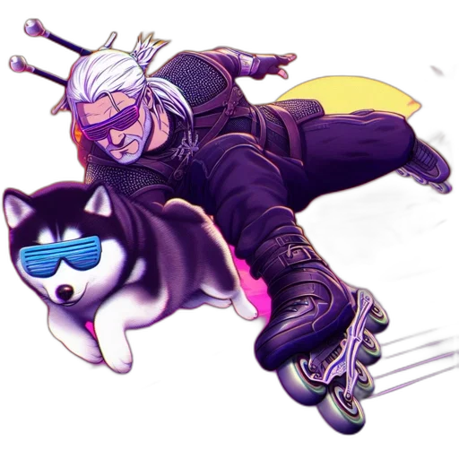 staff, concept art, pixel art, cyberpunk transparent PNG cut-out