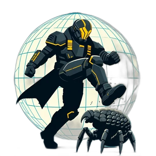 robot, creature, mask, concept art transparent PNG cut-out