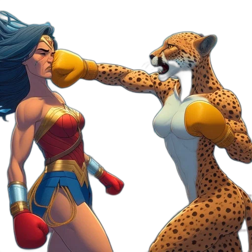 comic book art, concept art, fantasy art, vivid transparent PNG cut-out