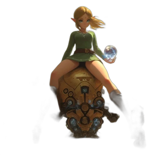 dress, crown, staff, furniture transparent PNG cut-out