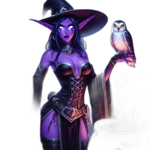 dress, staff, fantasy art, concept art transparent PNG cut-out