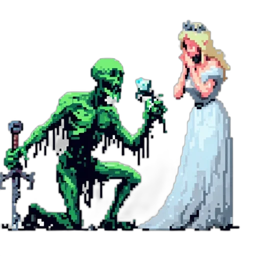 pixel art, concept art, comic book art, fantasy art transparent PNG cut-out