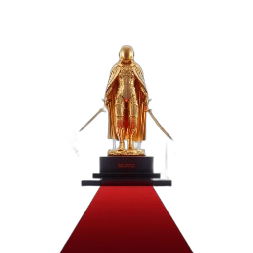 sword, crown, staff, 3d render transparent PNG cut-out