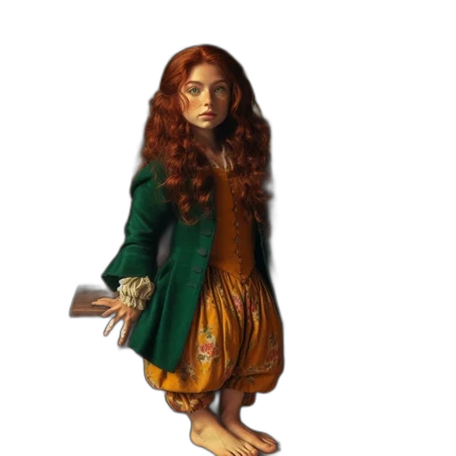 dress, staff, 3d render, concept art transparent PNG cut-out