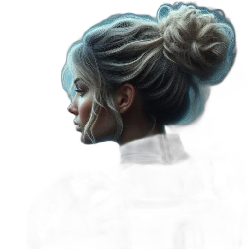 face, hair, mask, crown transparent PNG cut-out