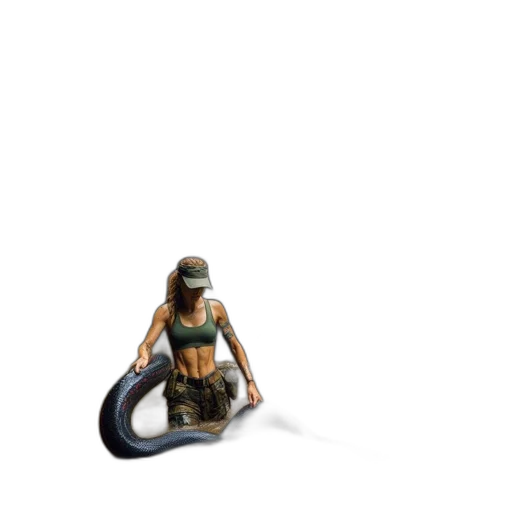 weapon, creature, staff, animal transparent PNG cut-out