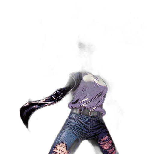 jacket, mask, dress, weapon transparent PNG cut-out