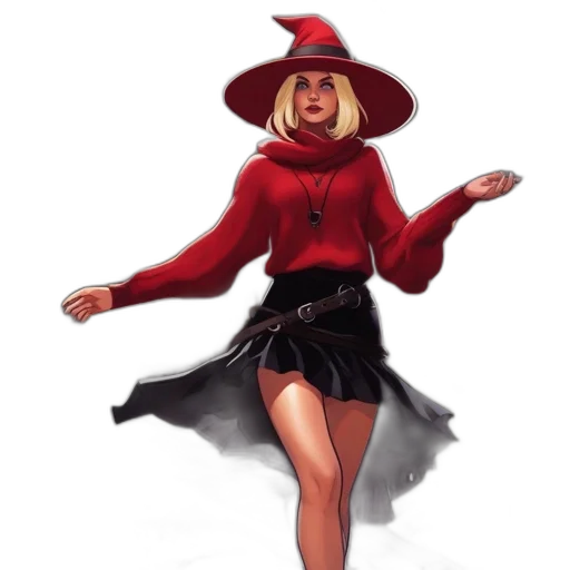 dress, hat, concept art, fantasy art transparent PNG cut-out