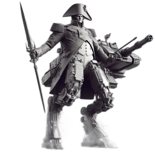 robot, weapon, sword, concept art transparent PNG cut-out