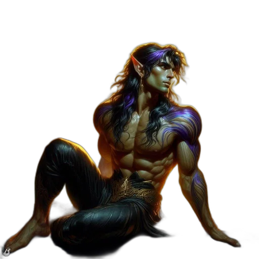 fantasy art, concept art, comic book art, photorealistic transparent PNG cut-out