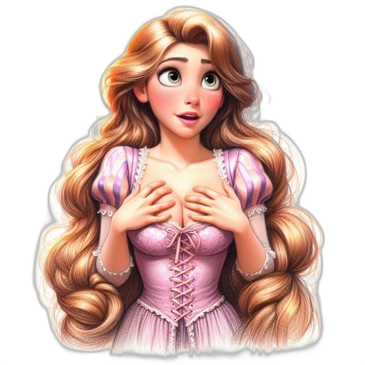 dress, face, hair, crown transparent PNG cut-out