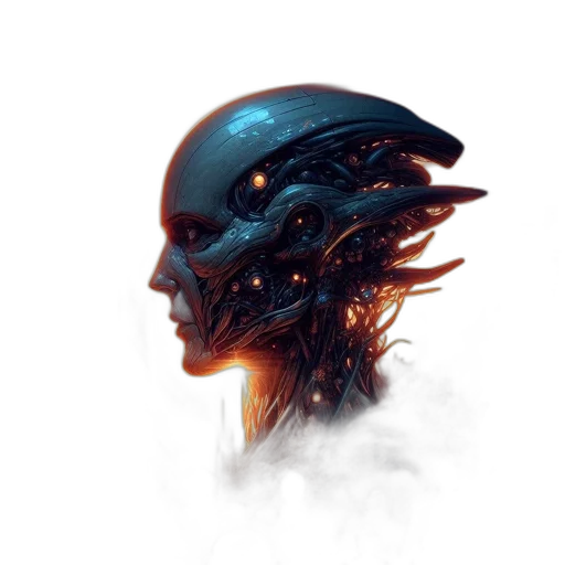 mask, creature, hair, face transparent PNG cut-out