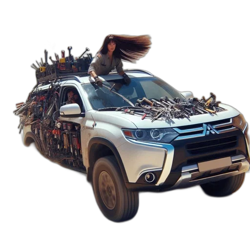 car, weapon, robot, animal transparent PNG cut-out