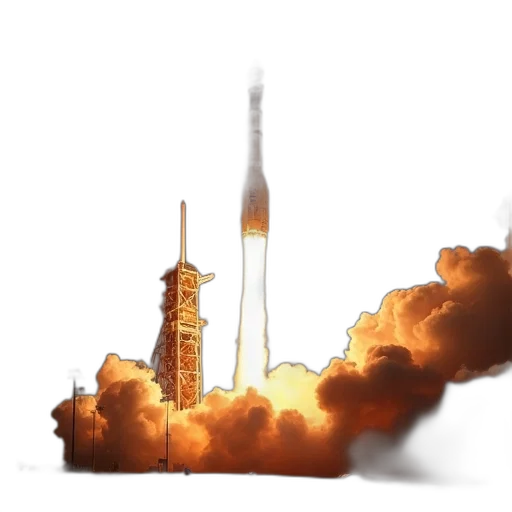 concept art, outer space, spacex, falcon transparent PNG cut-out