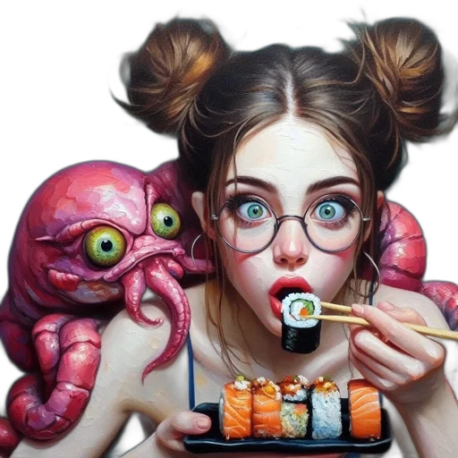 food, creature, photorealistic, concept art transparent PNG cut-out