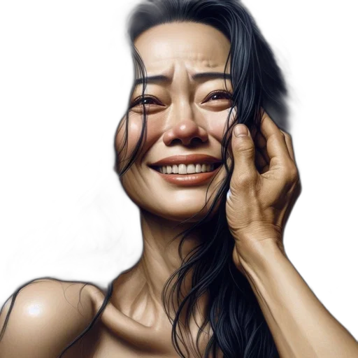 face, mask, jewelry, photorealistic transparent PNG cut-out