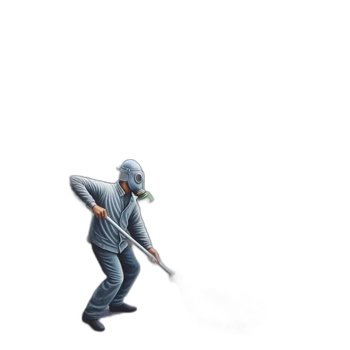 staff, weapon, jacket, robot transparent PNG cut-out