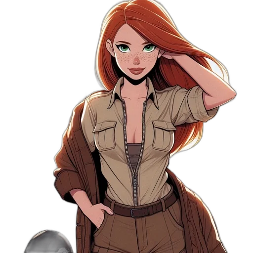 staff, jacket, dress, concept art transparent PNG cut-out