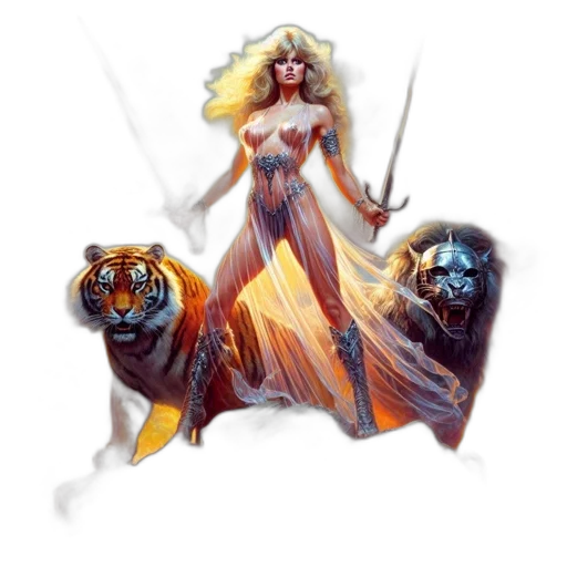 fantasy art, concept art, pixel art, comic book art transparent PNG cut-out