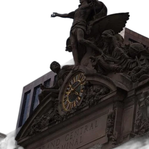 sword, statue, man, wings transparent PNG cut-out
