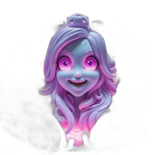 face, mask, creature, staff transparent PNG cut-out