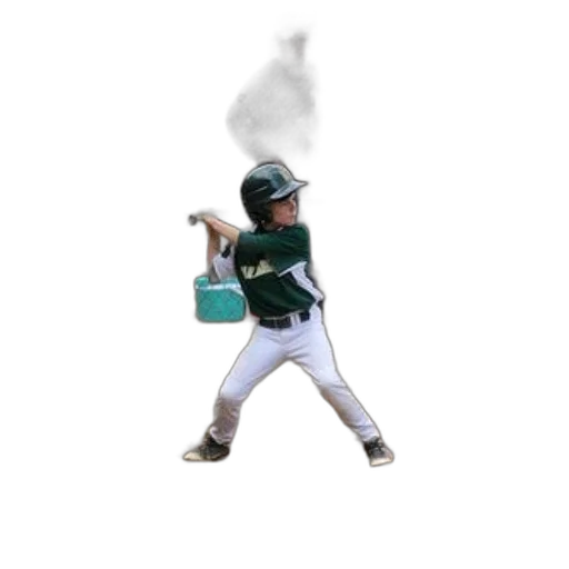 young, baseball, player, green transparent PNG cut-out