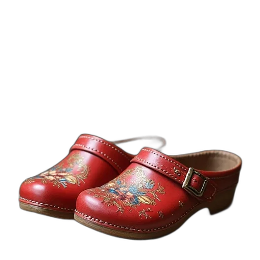 shoes, clogs, dutch, postcards transparent PNG cut-out