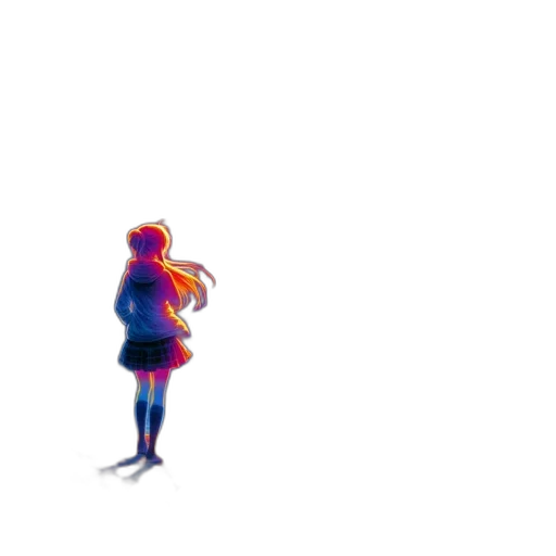 dress, robot, creature, hair transparent PNG cut-out