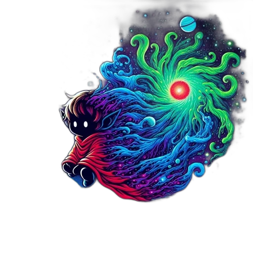 dragon, creature, mask, hair transparent PNG cut-out
