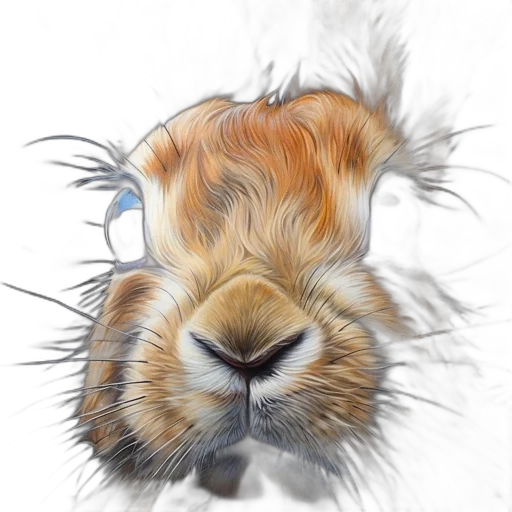 animal, hair, face, creature transparent PNG cut-out