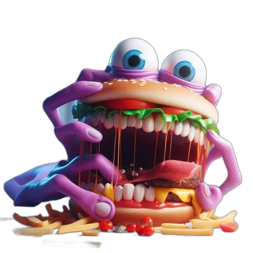 food, creature, animal, robot transparent PNG cut-out