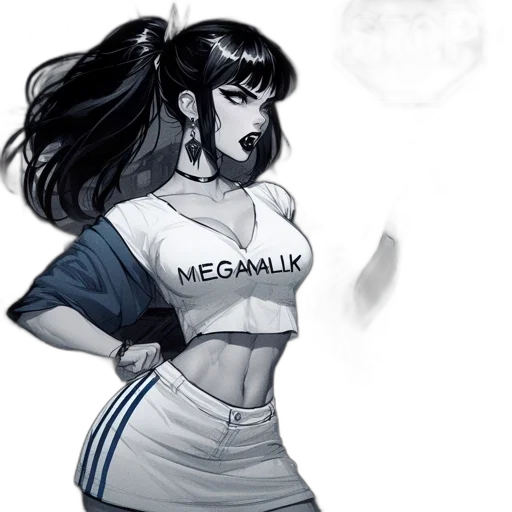 dress, comic book art, concept art, anime transparent PNG cut-out