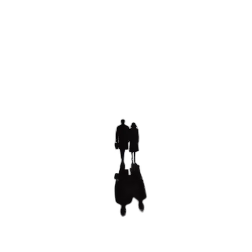 robot, umbrella, jacket, staff transparent PNG cut-out