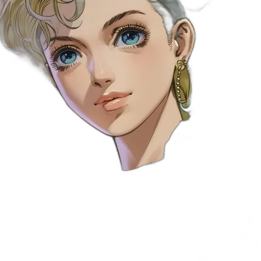 face, crown, jewelry, staff transparent PNG cut-out