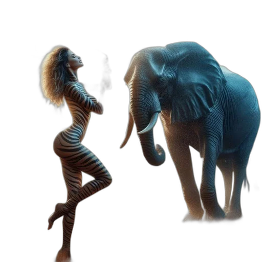 animal, creature, concept art, 3d render transparent PNG cut-out