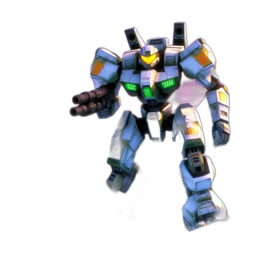 robot, weapon, 3d render, concept art transparent PNG cut-out
