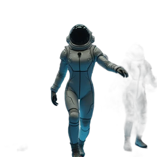 robot, creature, mask, jacket transparent PNG cut-out
