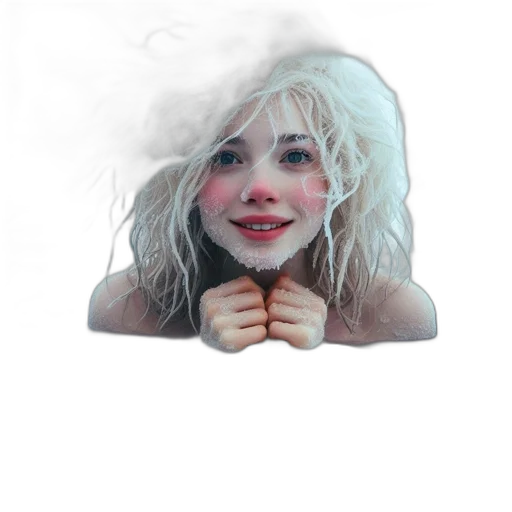 face, mask, creature, hair transparent PNG cut-out