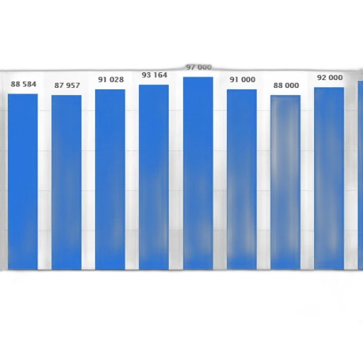 blue, bar, chart, shows transparent PNG cut-out
