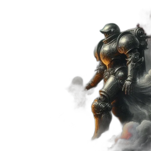 sword, robot, fantasy art, concept art transparent PNG cut-out