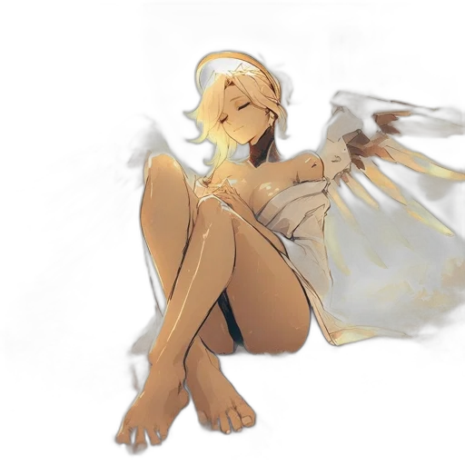 dress, creature, staff, concept art transparent PNG cut-out
