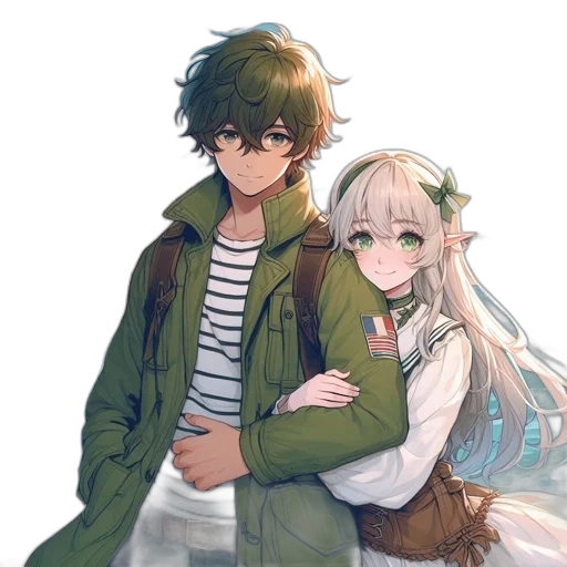 jacket, weapon, staff, dragon transparent PNG cut-out