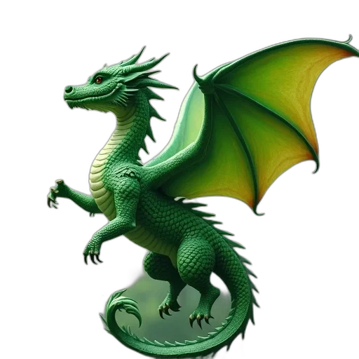 dragon, animal, creature, staff transparent PNG cut-out