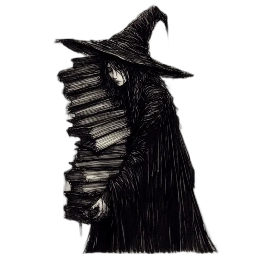 hat, jacket, staff, dress transparent PNG cut-out