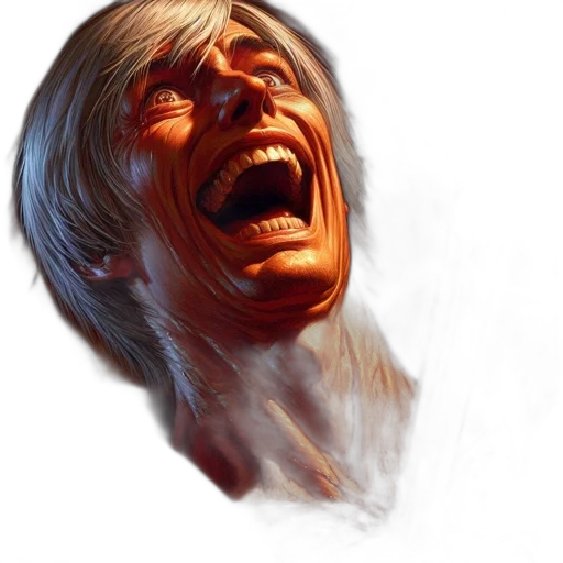 face, mask, creature, hair transparent PNG cut-out