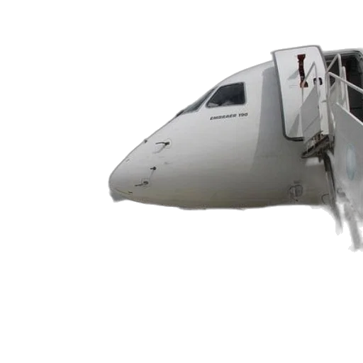 3d render, white, embraer, 190 transparent PNG cut-out