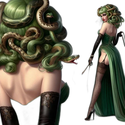 hair, dress, concept art, fantasy art transparent PNG cut-out