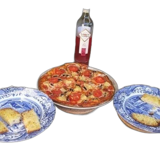 food, pizza, tomatoes, mushrooms transparent PNG cut-out